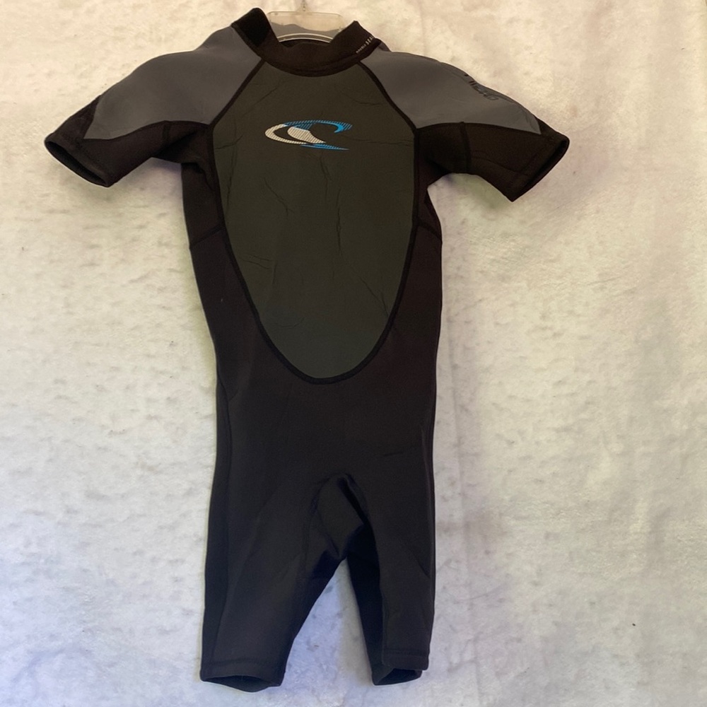 O'Neill Kids Charcoal and Black Swim Rashguard